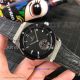 Perfect Replica Hublot Classic Fusion Black Steel Bezel Black Tourbillon Face Brown Leather 43mm Watch (8)_th.jpg